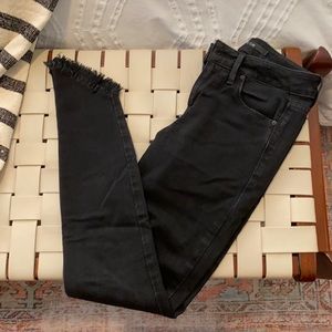 Faded black skinny jeans